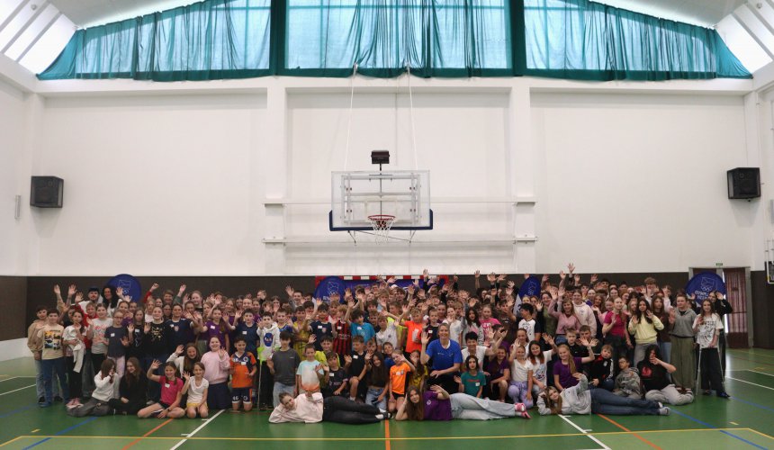 Inspirace k pohybu nebo k vrcholovému sportu. Olympioničky rozhýbaly děti v Lanžhotě