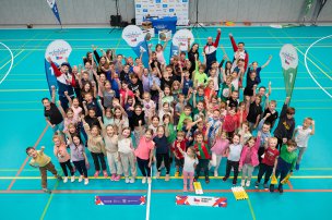 Olympijský trénink s Adélou Hanzlíčkovou na ZŠ Tehov