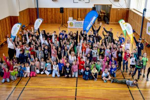 Olympijský trénink s Michaelou Hrubou na ZŠ Kralovická, Plzeň