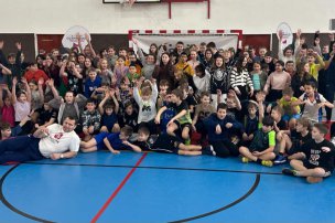 Olympijský trénink s Markem Švecem na ZŠ Chrast