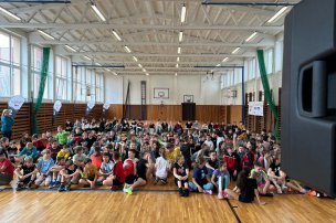 Olympijský trénink s Davidem Svobodou na ZŠ Sokolov, Pionýrů