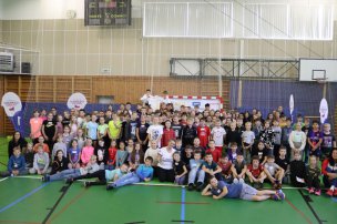 Olympijský trénink s Petrou Juřičkovou - Vachníkovou na ZŠ Zašová