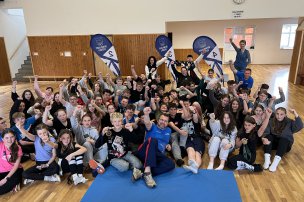 Olympijský trénink s Markem Švecem, ZŠ a MŠ Kameničky