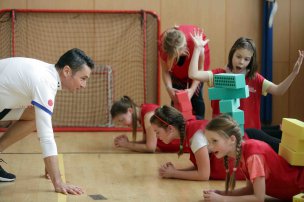 Olympijský trénink s Jiřím Ježkem na ZŠ Herčíkova, Brno
