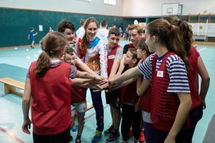 Trénink s ambasadorem na ZŠ Sobotka