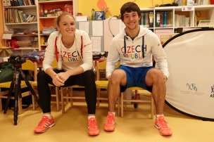 Trénink s olympionikem v Praze, ZŠ a MŠ Človíček