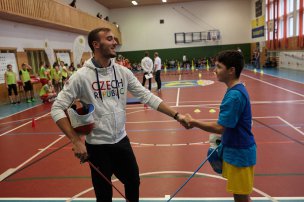 Trénink s olympionikem na ZŠ a MŠ Borotín