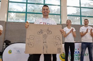 Olympijský trénink s Jířím Ježkem na ZŠ U Obory, Uhříněves