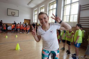 Trénink s olympionikem na ZŠ a MŠ Benešov u Semil