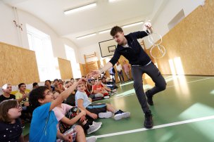 Sportovní den Paralympijské výzvy s Martinem Dvořákem v Českém Krumlově