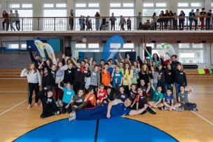 Olympijský trénink s Markem Švecem na ZŠ Bartuškova, Třebíč