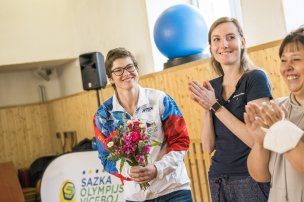 Sportovní den Paralympijské výzvy v Jesenici s Lenkou Matouškovou