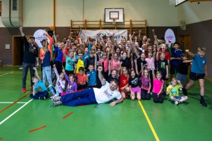 Olympijský trénink s Markem Švecem na ZŠ Bratranců Veverkových, Pardubice